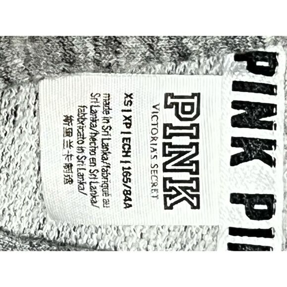 Victoria Secret PINK Bling gray Hoodie Size XS campus college dorm - Picture 4 of 4